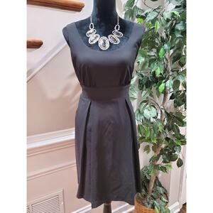Grass Collection Women's Black Scoop Neck Sleeveless Knee Length Dress Size 11